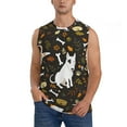 thumbnail image 2 of Fotbe Men's Bones And Leaves Print Men's Sleeveless Muscle Tank Tops Casual T-Shirts for Gym Workout Beach-X-Large, 2 of 8