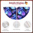 thumbnail image 4 of Daiia cool crystal Skull flower Drawing Merry Christmas Tree Skirt , Xmas Large Lace-up Tree Skirt, Santa Snowflakes Rustic Home Decorations New Year Party Farmhouse Decor-30", 4 of 7