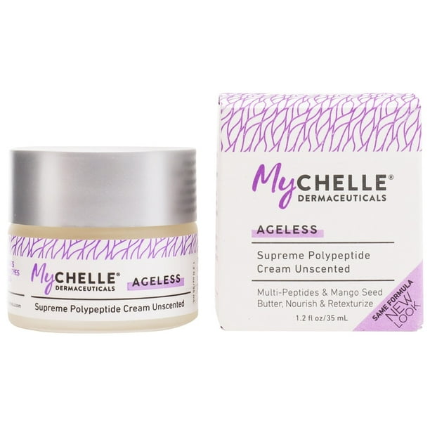 MyChelle Dermaceuticals - Crème pour le Visage Polypeptidique Suprême Sans Âge Non Parfumée - 1,2 oz.
