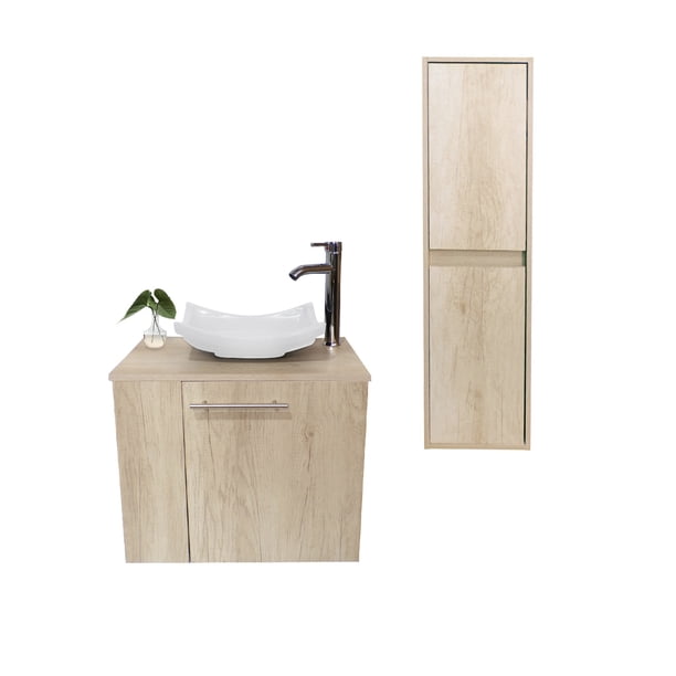 Combo De Gabinete Para Baño Lavamanos Y Monomando Derecho + Gabinete Organizador Garnier