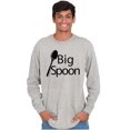 thumbnail image 3 of Big Little Spoons Cute Matching Set Men's Long Sleeve Tee T Shirt Brisco Brands S, 3 of 4