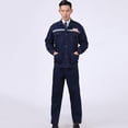 thumbnail image 2 of Uniformes de trabajo de los mecánicos de la ropa de trabajo de los overoles de la tela del dril de duraderos L Baoblaze Uniforme de trabajo reflectante, 2 of 8
