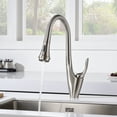 thumbnail image 4 of sumerain Single Handle High Arc Pull Out Kitchen Faucet,Stainless Steel Brushed Nickel Kitchen Sink Faucets with Pull Down Sprayer, 4 of 10