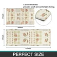 thumbnail image 7 of Pioneer Flower Floral Print Pattern Kitchen Rugs Sets Of 2,Anti Fatigue Kitchen Mat Rugs Non Slip Washable,Decorative Kitchen Floor Mats for Kitchen,Sink,Laundry,17"x30"+17"x47", 7 of 7