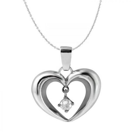 Foreli 0.18CTW Diamond 10k White Gold Necklace