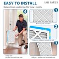 thumbnail image 5 of AMI PARTS MERV8 12X24X1 HVAC Furnace Pleated Air Filter for Dust Reduction in Home 4 Filters, 5 of 8