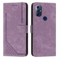 thumbnail image 2 of Feishell for Motorola Moto G Play 2023 Flip Wallet Phone Case,Durable PU Leather Flip Kickstand Shockproof TPU Inner Shell Magnetic Clasp Folio Card Pocket Phone Case with Wrist Strap,Purple, 2 of 12