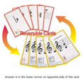 thumbnail image 4 of 50 Pcs Music Flash Cards Color Coded Double Sided Piano Note Flash Cards for Learning, 4 of 4