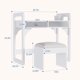 thumbnail image 5 of QinaQin Escritorio de estudio infantil con silla, mesa de madera con cajones de tela amplios y porta plumas integrado, ideal para tareas, estudio y organización diaria, 5 of 7