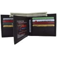 thumbnail image 2 of Men's RFID Blocking Premium Leather Bifold Multi-Card Compact Center Flip Wallet by Swiss Marshall, 2 of 31