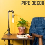 Industrial Pipe Reader Table Lamp by PIPE DECOR