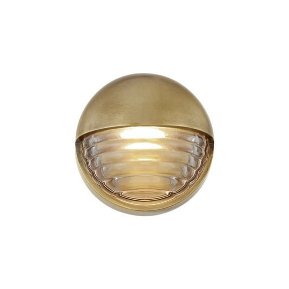 WV330106VBCR-Alora Lighting-Palais - 9W LED Bath Vanity-5.63 Inches Wide-Vintage Brass Finish