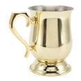 thumbnail image 4 of Cocktail Mug, Moscow Cocktail Mule Mug Drop Resistant Stainless Steel Dishwasher Safe  For Iced Tea For Beer Rose Gold,Gold Plated, 4 of 8