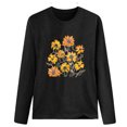 thumbnail image 4 of Pompotops T-shirt à Manches Longues Col Rond et Imprimé Femme Chemisier, 4 of 7