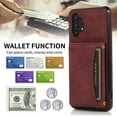thumbnail image 4 of Allytech for Samsung Galaxy Note 10 Case with Card Slots, Vegan PU Leather Wallet Case Folding Stand Magnetic Closure Shockproof Business Style Case for Galaxy Note 10(6.3" 2019), Winered, 4 of 6