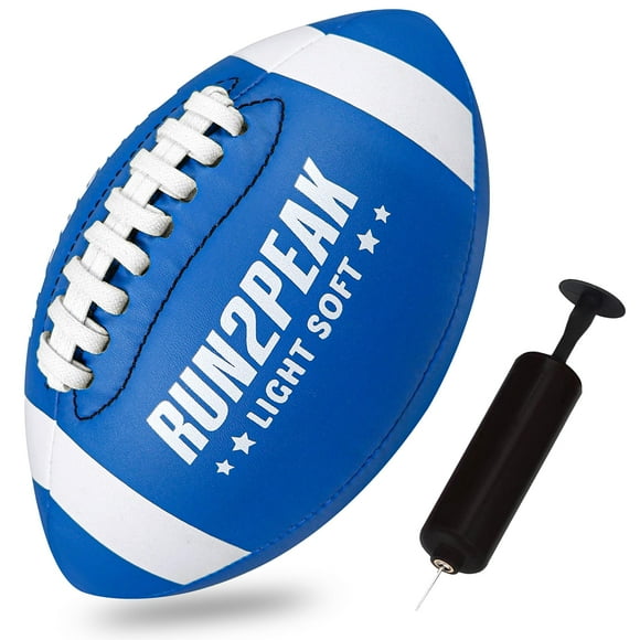 Mini Football RUN2PEAK de piel sintética suave de 20 cm para niños