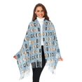 thumbnail image 3 of FORMRS Womens Scarf Winter Soft Long Big Warm Shawls Wrap Tassel Scarves, Vibrant Cute Cat, 3 of 9