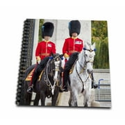 3dRose Mounted Royal Guard at Buckingham Palace, London, England, UK. - Mini Notepad, 4 by 4-inch