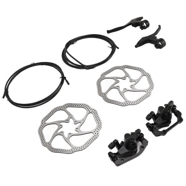 <p>mountain Bike Disc Brake Kit Bike Disc Brake Set Aluminum Alloy Front And Rear Caliper Brake Levers Kit With Cables For Road Bikes Mountain Bikes</p>