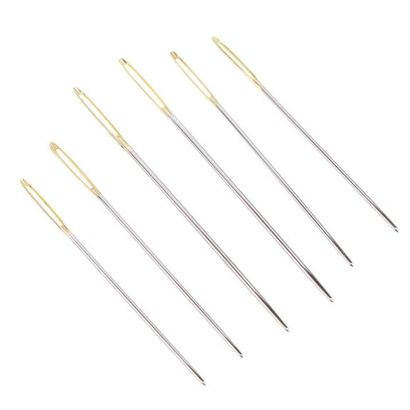 Wxqbjtam 6Pcs Assorted 3 Sizes Hand Sewing Needles Embroidery Mending Craft Quilting 6Pcs