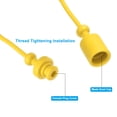 thumbnail image 3 of Uxcell Rubber Hydraulic Coupler Male Dust Cap and Female Plug Cover 1/4" ISO-A, Yellow 2Pcs, 3 of 5
