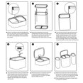 thumbnail image 3 of Double Compartment Large Laundry Basket, Detachable Laundry Hamper with Handle and Lid, Easy Installation Dirty Clothes Hamper for Bedroom, Bathroom, Utility Room, 3 of 7