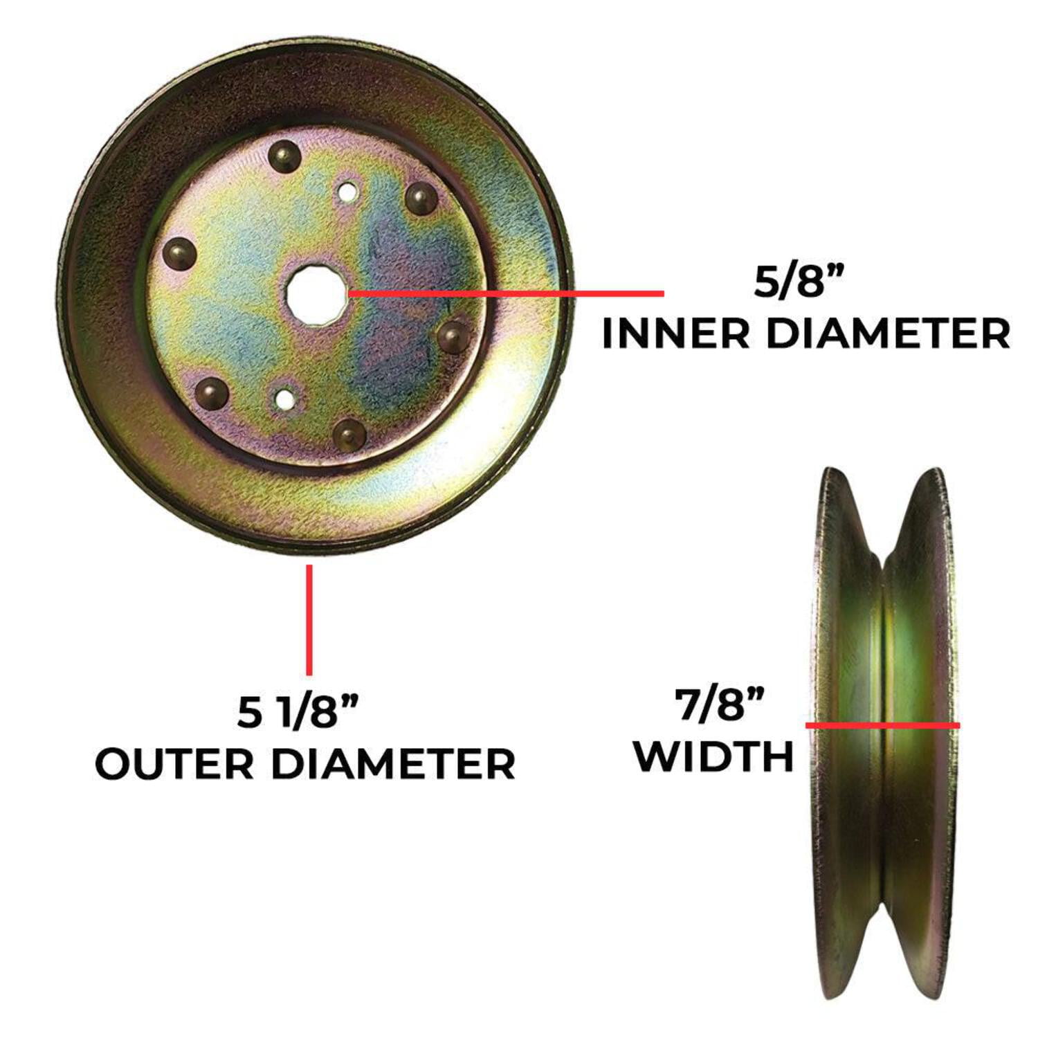 Proven Part 3 Pack Mower Deck Spindle Pulley For 153535 173436 129861 177865 532153535