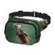 thumbnail image 2 of Fotbe Squirrel Cangurera Cuadrada con Estampado de Doble Capa, Bolsa de Cintura Ajustable Mini para Hombres y Mujeres, 2 of 9