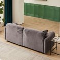 thumbnail image 4 of 2PCS Sofa Set, 79" Velvet Loveseat Sofa with 4 Pillows, Luxury Upholstered 3 Seater Couch with Turned Inward Back and Arms, Modern Sofa Couch with Extra Wide Seat for Living Room Apartment Office, 4 of 9