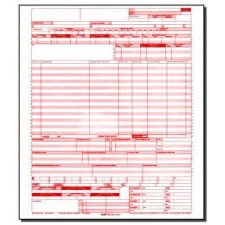 CMS 1450 / Ub04 Medical Billing Claim Form, 1000 Sheets