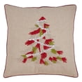 thumbnail image 1 of Saro Lifestyle 1912.R18SC 18 in. Beaded Christmas Tree Throw Pillow Cover, 1 of 1