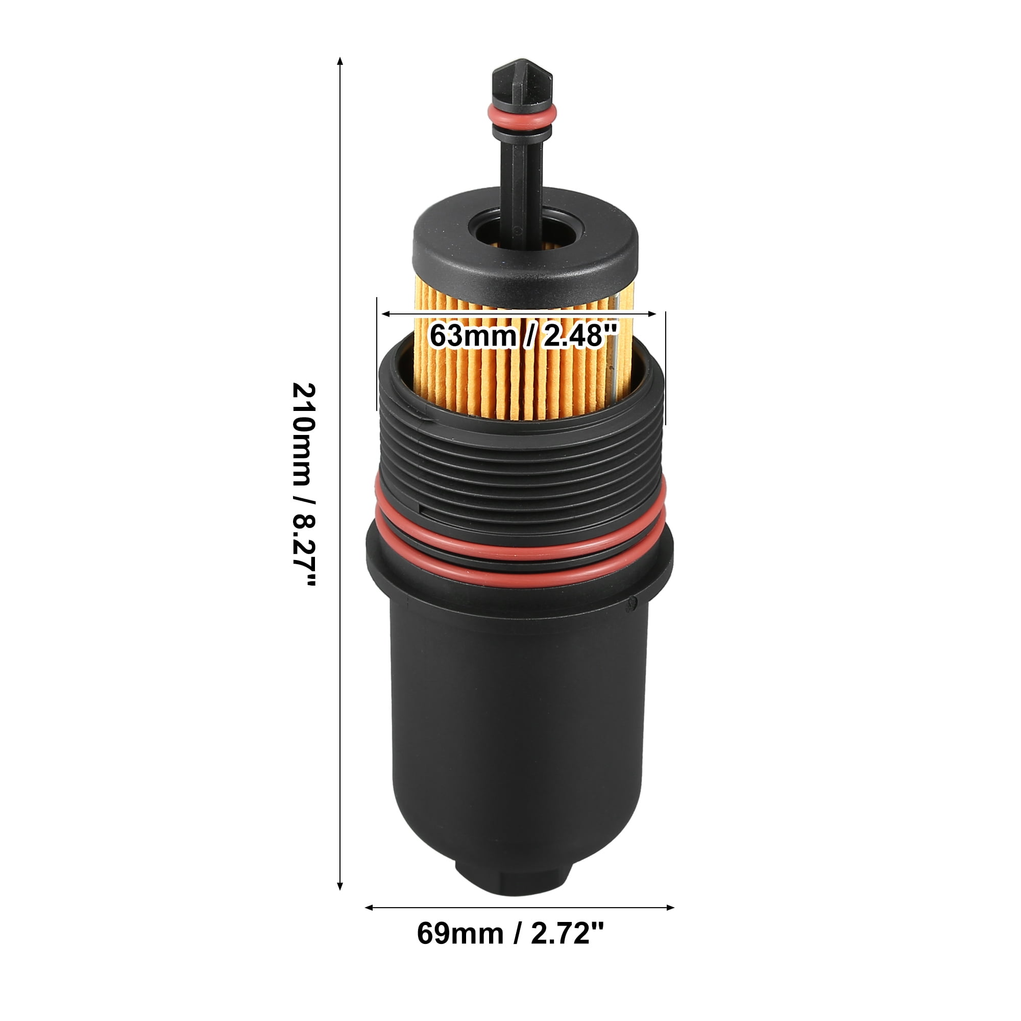 Unique Bargains Car Oil Filter Cap Assembly Housing for Ford F150 2015-2020 for Ford Fusion 2017-2020 2.7L V6 FT4Z6A832C Black