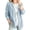 Light Blue, variant on Women's Blouse Boho Fashion Blouses Button Front Basic Button Shirt Loose Fit Blouse Tunic Shirt Spread Collar Lightweight Tunic Button Down Casual Blouses Casual Top Blue L