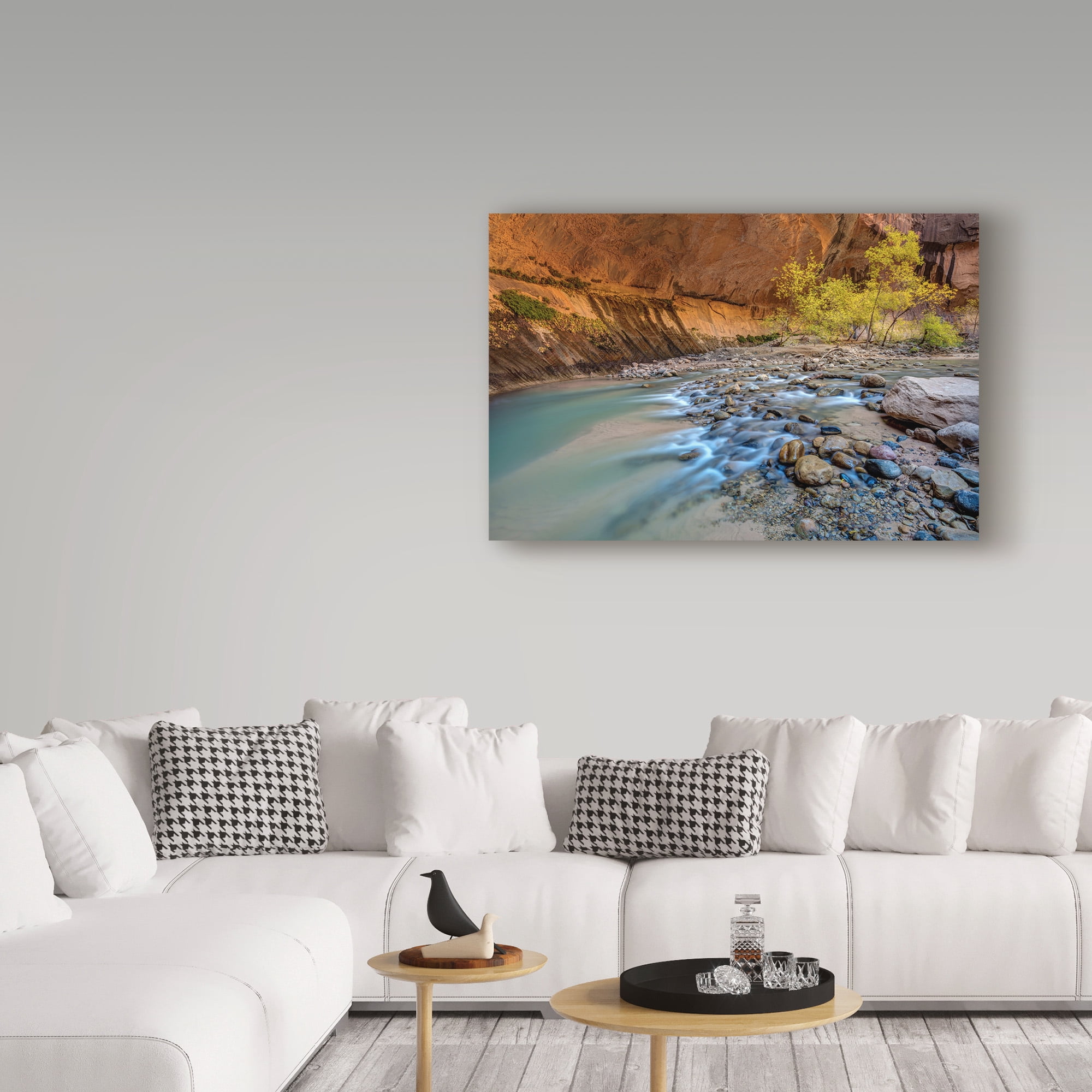 Trademark Fine Art 'Virgin Narrows Zion' Canvas Art by Pierre Leclerc