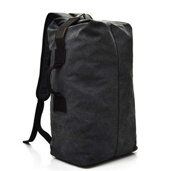Archibolt Military Duffel Bag, Canvas Bag, Top Load Bag Double Strap, Army Bag,Military Backpack, Sports Backpack, Travel Duffle Bag (Black)