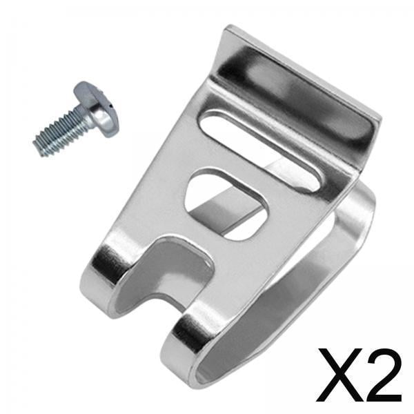 Gancho para cinturón,Clip de repuesto de metal para cinturón con gancho para taladro,Clip para cinturón de conductor de acero inoxidable Pieza de herramienta eléctrica,Accesorios de gancho