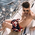 thumbnail image 2 of luoweisi Men's Beach Shorts Quick Dry Swim Trunks with Mesh Lining Christmas Santa Claus L, 2 of 5