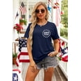 thumbnail image 6 of MOUSYA Women's 250 Anniversary USA Flag T-Shirt 4th of July 2026 Patriotic American Flag Graphic Tee, 6 of 16