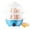 Blue, variant on Bxaolu Mini Egg Cooker, Easy Egg Cooker Electric 7-Egg Capacity, Soft, Medium, Hard-Boiled Egg Cooker with Auto Shut-Off, White