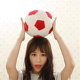 thumbnail image 5 of Aoqi Pelotas De Fútbol De Peluche – Juguete De Peluche Esponjoso Pelota De Fútbol Almohada De Felpa Suave Y Duradera Regalo De Pelota De Fútbol Para Niños Niño Bebé (Rojo – Blanco 17,7 Pulgadas/45 Cm), 5 of 5