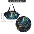 thumbnail image 4 of Owl Sky Tree Art 2-in-1 Foldable Picnic Blanket Tote Bag Shoulder Handbag, Large Circular Outdoor Mat for Beach Camping Park, 4 of 5