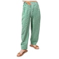 thumbnail image 2 of Straight Leg Pants for Women Straight Leg Comfy Elastic Waist Casual Trousers, 2 of 6