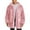 Pink, variant on qelini Fleece Jacket for Men Long Sleeve Warm Coats Solid Hooded Open Front Jackets Casual Winter Outerwear