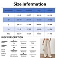 thumbnail image 3 of Lumtrix Women's Baggy Straight Wide Leg Pants Drawstring High Waisted Casual Long Trousers with Pockets Beige L, 3 of 5