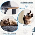 thumbnail image 6 of Yaheetech 40″ Multi-Level Cat Tree with Condo, Basket & Hammock, Dark Gray, 6 of 8