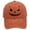 Orange, variant on JIANLAI Vintage Washed Cotton Baseball Cap Unisex Halloween Four Pumpkin Face Printed Adjustable Curved Brim Dad Hat Multi‑Color Retro Distressed Baseball Hat