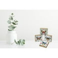 thumbnail image 3 of IH Casa Decor Carré En Bois Blocks Papillon Asstd - Ensemble De 4, 3 of 4