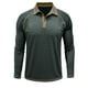 thumbnail image 2 of Blusa y camisa de manga larga con cuello vuelto para hombre, color liso, informal, a la moda, con botones, de poliéster, 2 of 3
