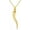 35mm size Italian Horn-18k Gold Plated, variant on SISGEM Italian Horn Hand Necklace Cornicello Pendant Necklaces Good Luck Amulet Pendant 925 Sterling Silver Jewelry for Women Christmas Gift