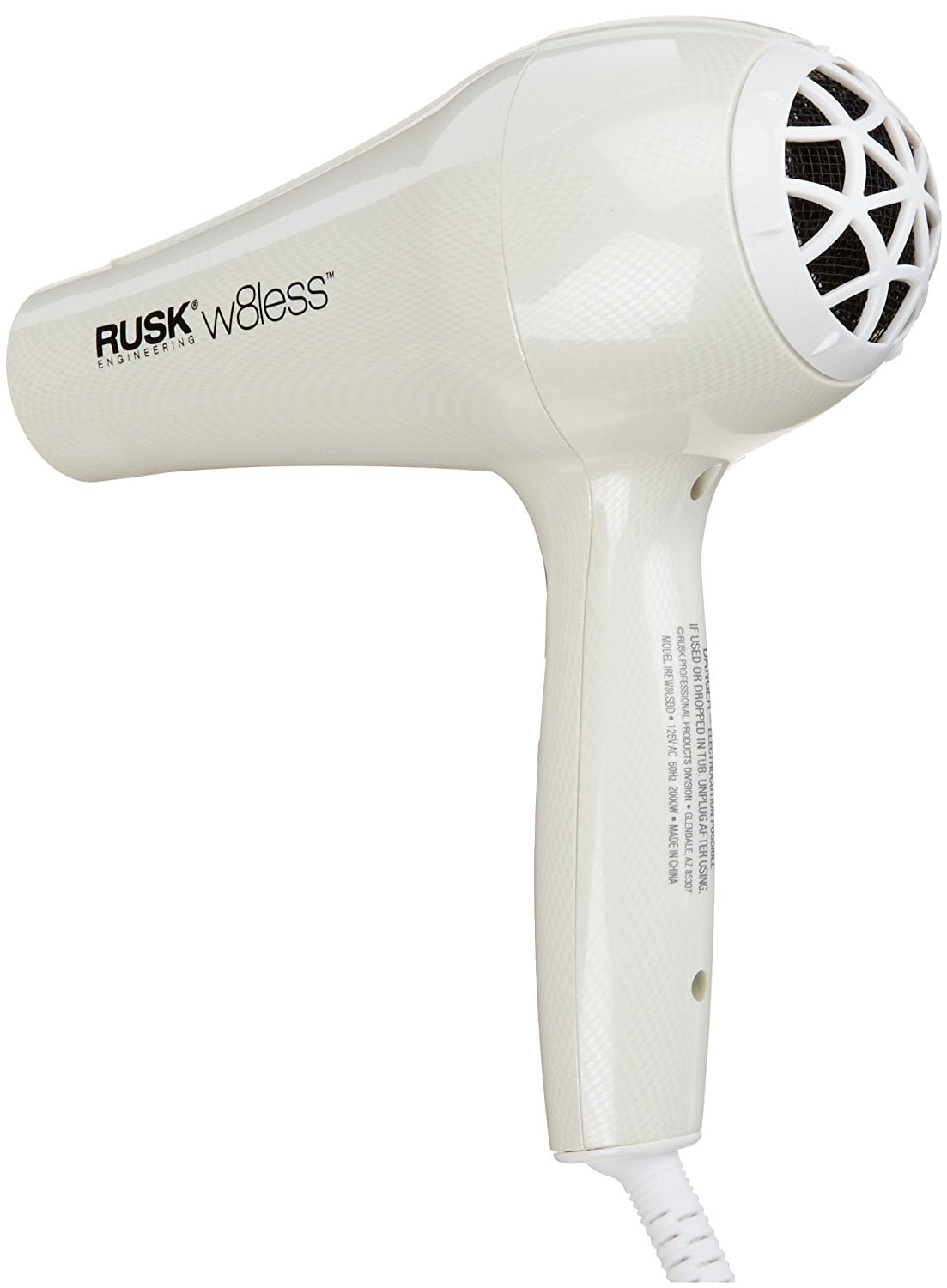 RUSK W8less 2000 Watt Ceramic and Tourmaline Hair Dryer RUSK W8less 2000 Watt Ceramic and Tourmaline Hair Dryer